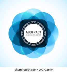 Abstract geometric background. Colorful shapes on white. 