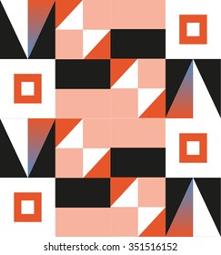 Abstract, geometric background, colorful, spectrum. Simple geometrical shapes such as a triangle, a sphere, a square, a rectangle. modern background. Web trend screensaver. Modern pattern