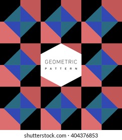 Abstract, geometric background, colorful, spectrum. Simple geometrical shapes such as a triangle, a sphere, a square, a rectangle. modern background. Web trend screensaver. Modern pattern