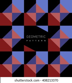 Abstract, geometric background, colorful, spectrum. Simple geometrical shapes such as a triangle, a sphere, a square, a rectangle. modern background. Web trend screensaver. Modern pattern