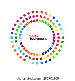 Abstract geometric background. Colorful squares. Vector illustration. Eps 10