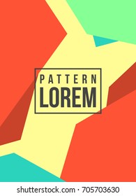 Abstract geometric background colorful style