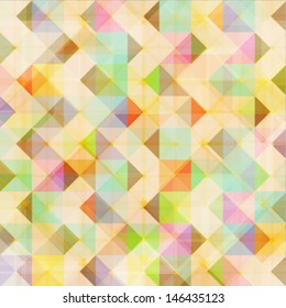 abstract geometric background, colorful textured cover design with soft retro colors