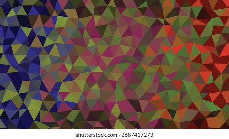 Abstract Geometric Background With Colorful Triangle Pattern For Modern Design Projects And Artistic Compositions