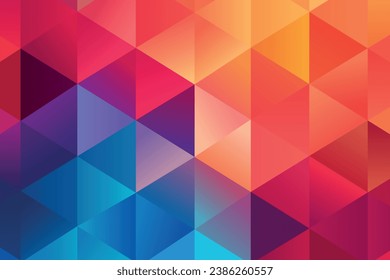 Abstract geometric background with colorful triangles, abstract polygon background