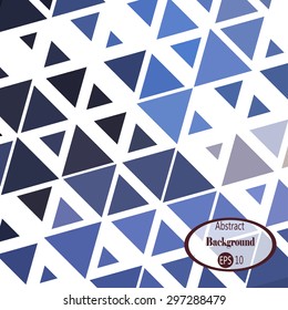 Abstract geometric background with colorful triangles different size.