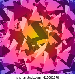 Abstract geometric background, colorful triangles wallpaper, seamless pattern, EPS 10