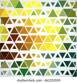 Abstract geometric background with colorful triangles different size.