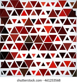 Abstract geometric background with colorful triangles different size.