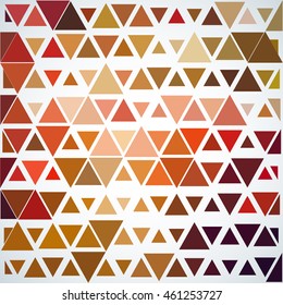 Abstract geometric background with colorful triangles different size.