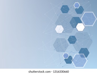 Abstract geometric background .Colorful Vector Design Concept .Connections with points and lines. 
