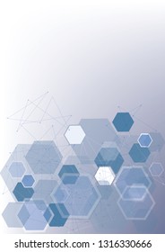 Abstract geometric background .Colorful Vector Design Concept .Connections with points and lines. 

