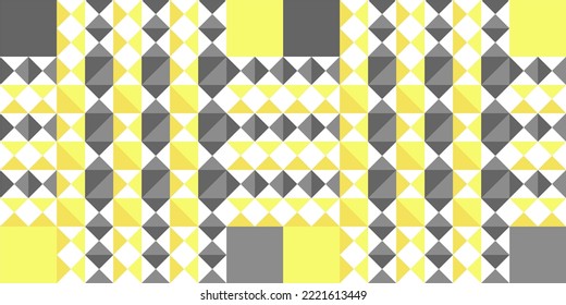 Abstract geometric background. With a combination of 2 solid gray and yellow colors. The concept of making 3 corners. Perfect for designing banners, backdrops, websites and other design assets