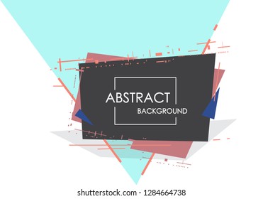 Abstract geometric background, combination of different geometric shapes