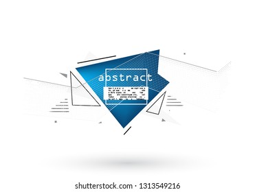 Abstract geometric background, combination of different geometric shapes