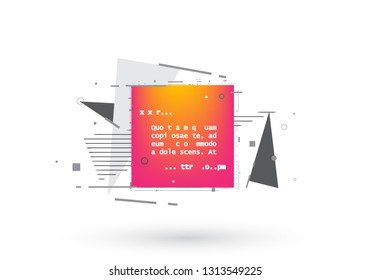 Abstract geometric background, combination of different geometric shapes