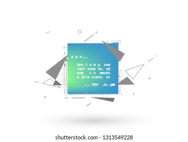 Abstract geometric background, combination of different geometric shapes