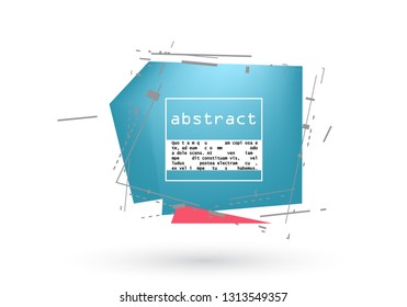 Abstract geometric background, combination of different geometric shapes