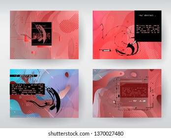 Abstract geometric background, combination of different geometric shapes