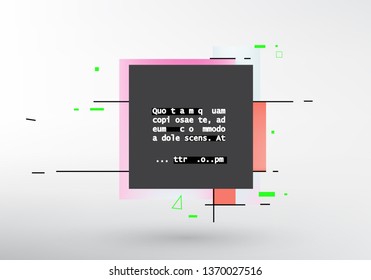 Abstract geometric background, combination of different geometric shapes