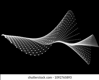 Abstract geometric background  communication. Scientific futuristic vector illustration.