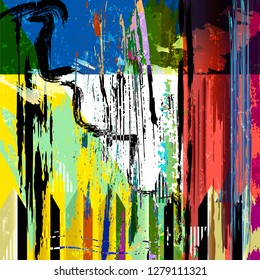 abstract geometric background composition, with triangles, strokes