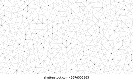 Abstract geometric background with connected dots and lines on white backdrop