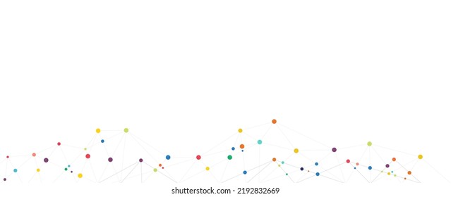 Abstract geometric background and connecting dots and lines