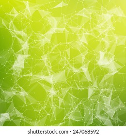 Abstract geometric background. Connecting dots with lines.