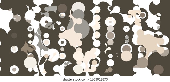 Abstract  geometric background consisting of chaotically scattered circles of different size and color. Creative graphic design for poster,brochure,flyer and card.