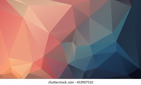 Abstract geometric background consisting of multicolored triangular polygons