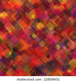 Abstract geometric background  consisting of overlapping square elements of various sizes, with rounded corners. Vector illustration.
