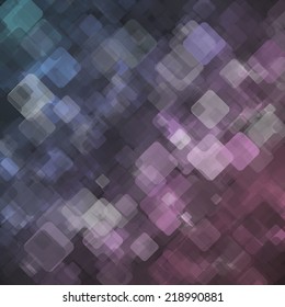 Abstract geometric background  consisting of overlapping square elements of various sizes, with rounded corners. Vector illustration.