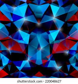 Abstract geometric background  consisting of overlapping triangular elements of various sizes. Vector illustration.