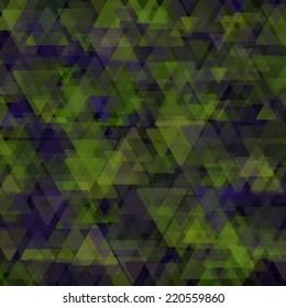 Abstract geometric background  consisting of overlapping triangular elements of various sizes. Vector illustration.