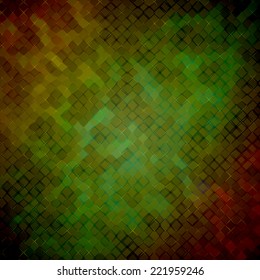Abstract geometric background  consisting of overlapping square elements of various sizes, with rounded corners. Vector illustration.