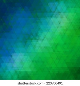 Abstract geometric background  consisting of overlapping triangular elements of various sizes. Vector illustration.