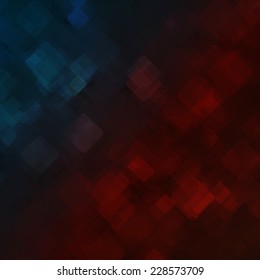 Abstract geometric background  consisting of overlapping square elements of various sizes, with rounded corners. Vector illustration.