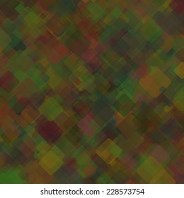 Abstract geometric background  consisting of overlapping square elements of various sizes, with rounded corners. Vector illustration.