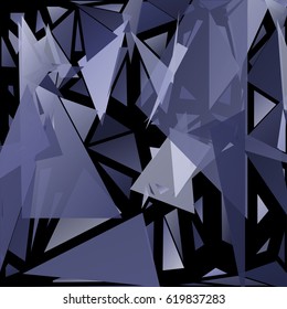 Abstract geometric background consisting of randomly distributed triangles of different sizes and colors