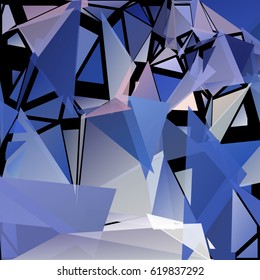 Abstract geometric background consisting of randomly distributed triangles of different sizes and colors