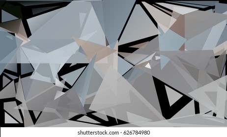 Abstract geometric background consisting of randomly distributed triangles of different sizes and colors