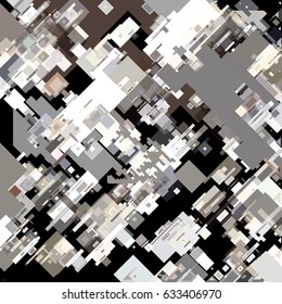 Abstract geometric background consisting of rectangles of different shapes, colors and transparency