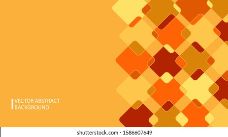 Abstract geometric background with contours and silhouettes of squares for textiles, packaging, paper printing, simple backgrounds and textures, cover art prints.