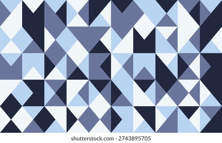 Abstract geometric background.  Cooltoned triangles create a dynamic, modern pattern perfect for website banners, presentations, or textile designs.