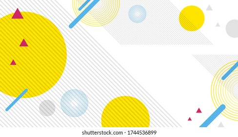Abstract geometric background with copy space vector illustration