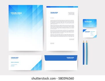 Abstract geometric background for Corporate Identity Template Poster Brochure Flyer design Layout vector template