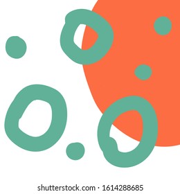Abstract geometric background. Cover, poster, flyer, card with different shapes. Vector illustration.  