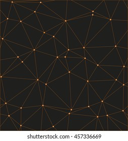 Abstract geometric background created from lines and dots. - Stock vector