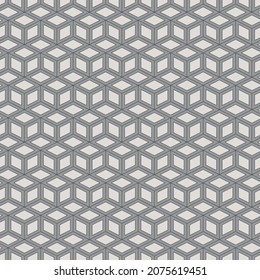 Resumen del fondo geométrico con cubos. Rótulo gris y beige Patrón de textura de cuadrado.